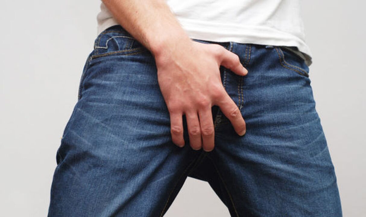 Pain in the groin area with prostatitis